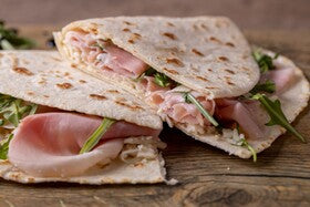 Italian Piadina Bread, Italian Piadina Flatbread, Olive Garden Piadina, Piadina Jamie Oliver, Piadina Wrap, Italian Wrap, Wrap, Pizza, authentic italian bread recipes