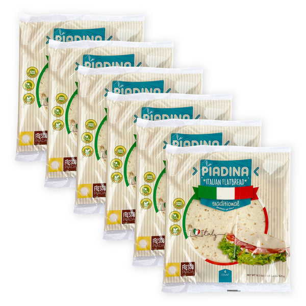 Warm Piadina Bread | 6 Pack Bundle | Fresco Piada USA